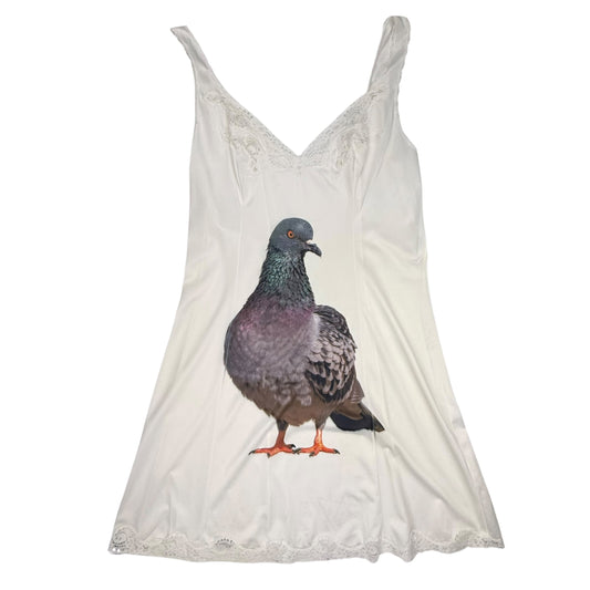 BIG PIGEON WHITE MINI DRESS - M