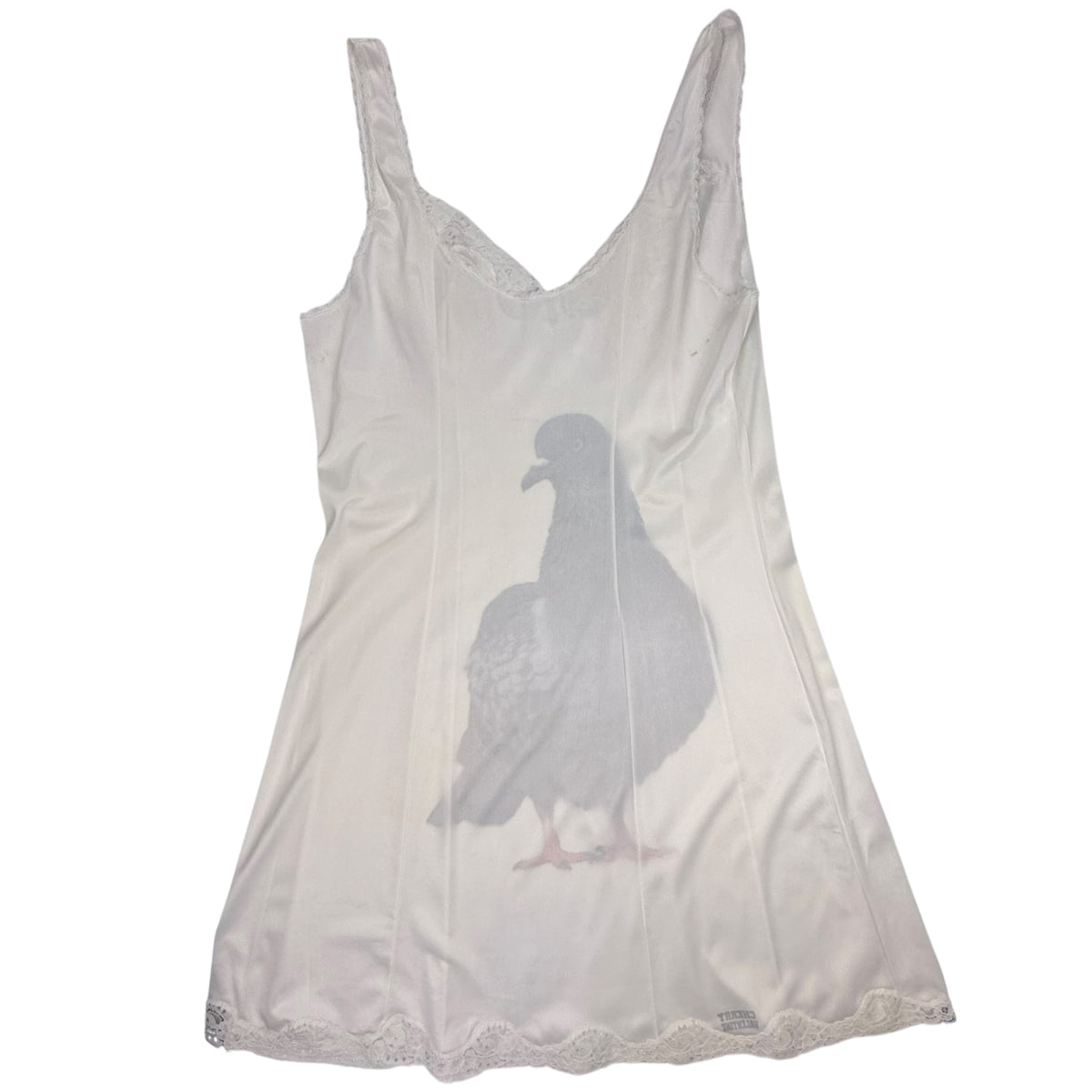 BIG PIGEON WHITE MINI DRESS - M