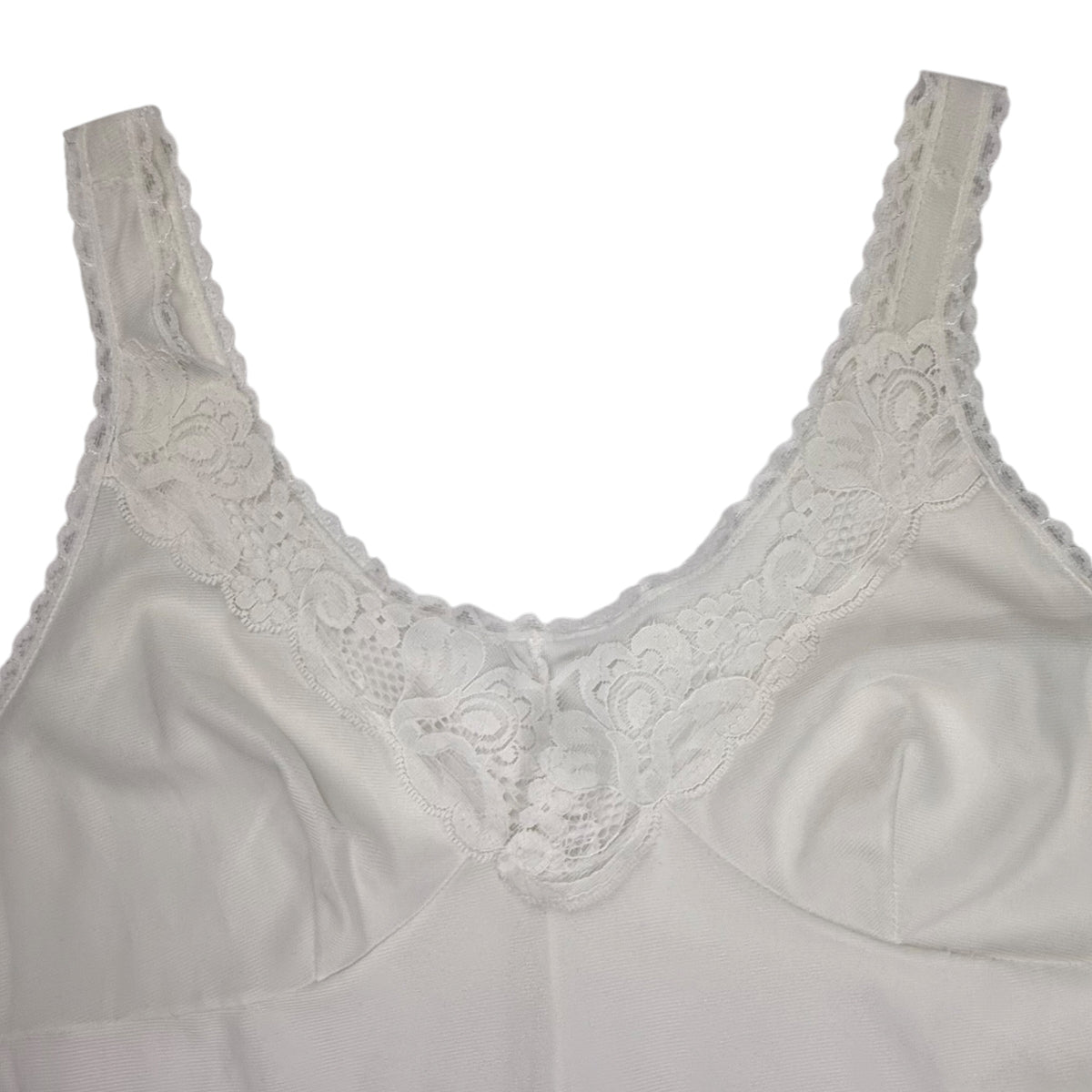 BIG CHICKEN WHITE SLIP DRESS - M
