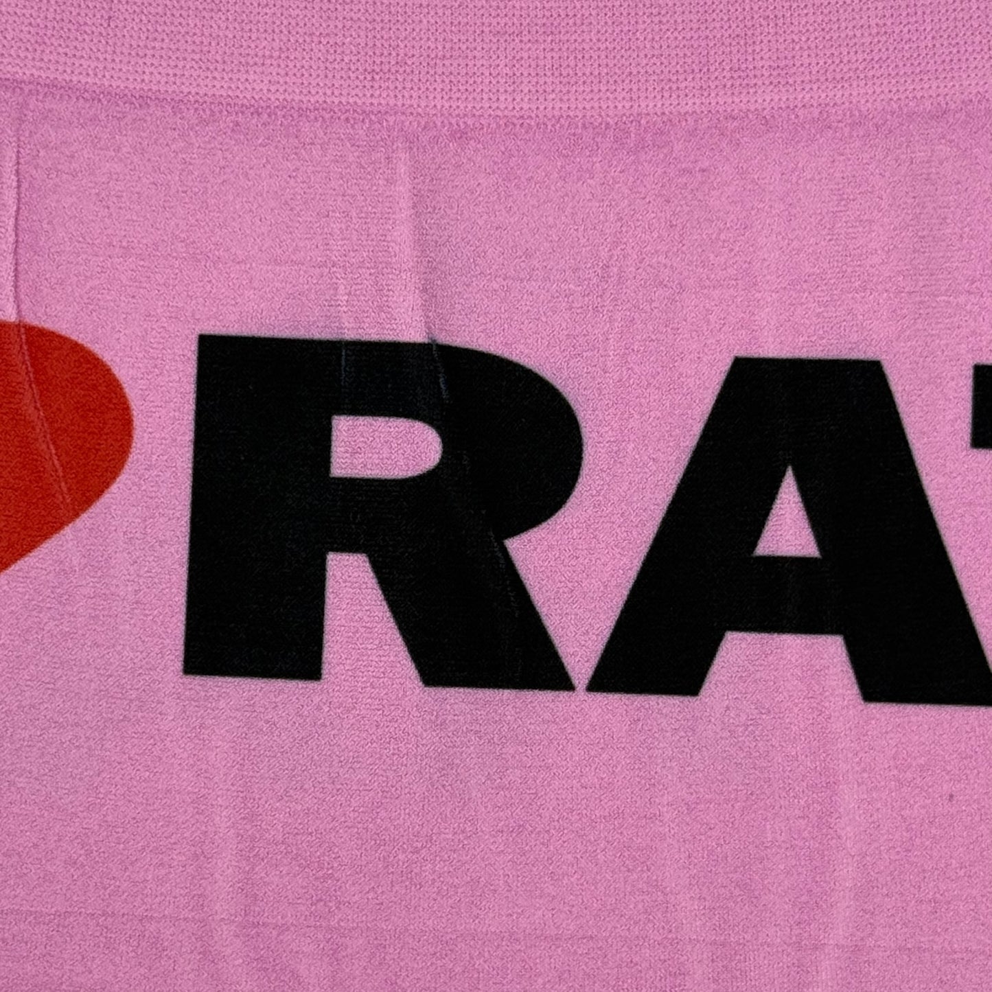 I LOVE RATS PINK BOYSHORT UNDIES SAMPLE- LARGE