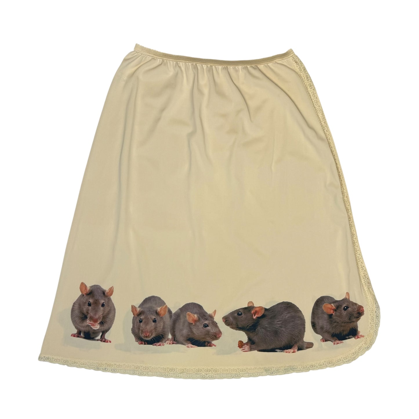 RAT LINEUP CREAM SKIRT - S