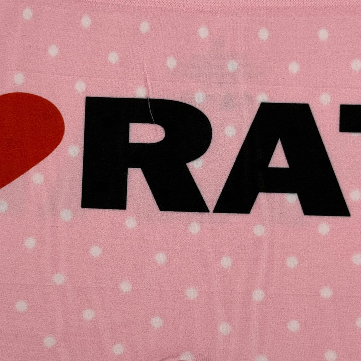 I LOVE RATS PINK POLKA DOT BOYSHORT UNDIES - XL