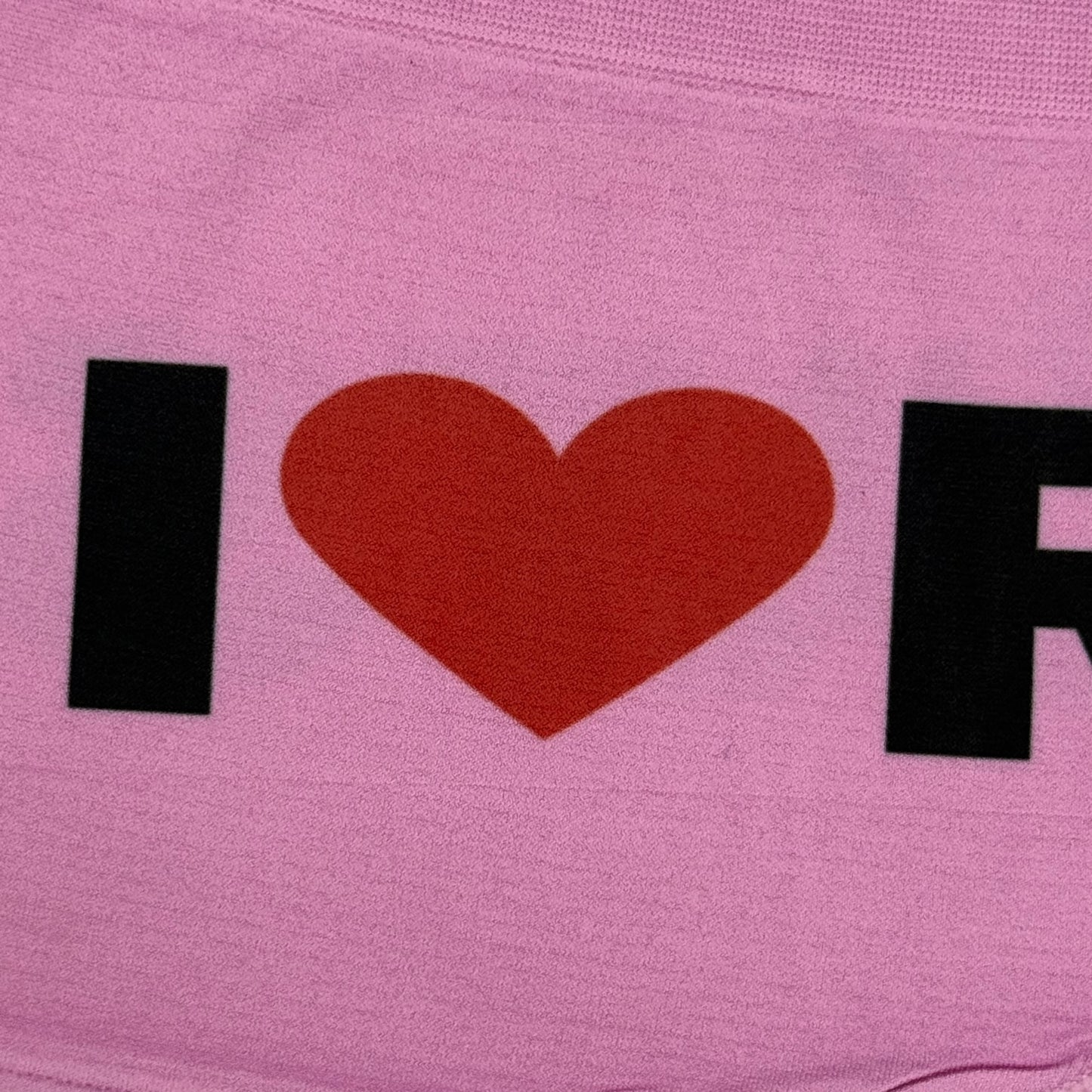 I LOVE RATS PINK BOYSHORT UNDIES - M