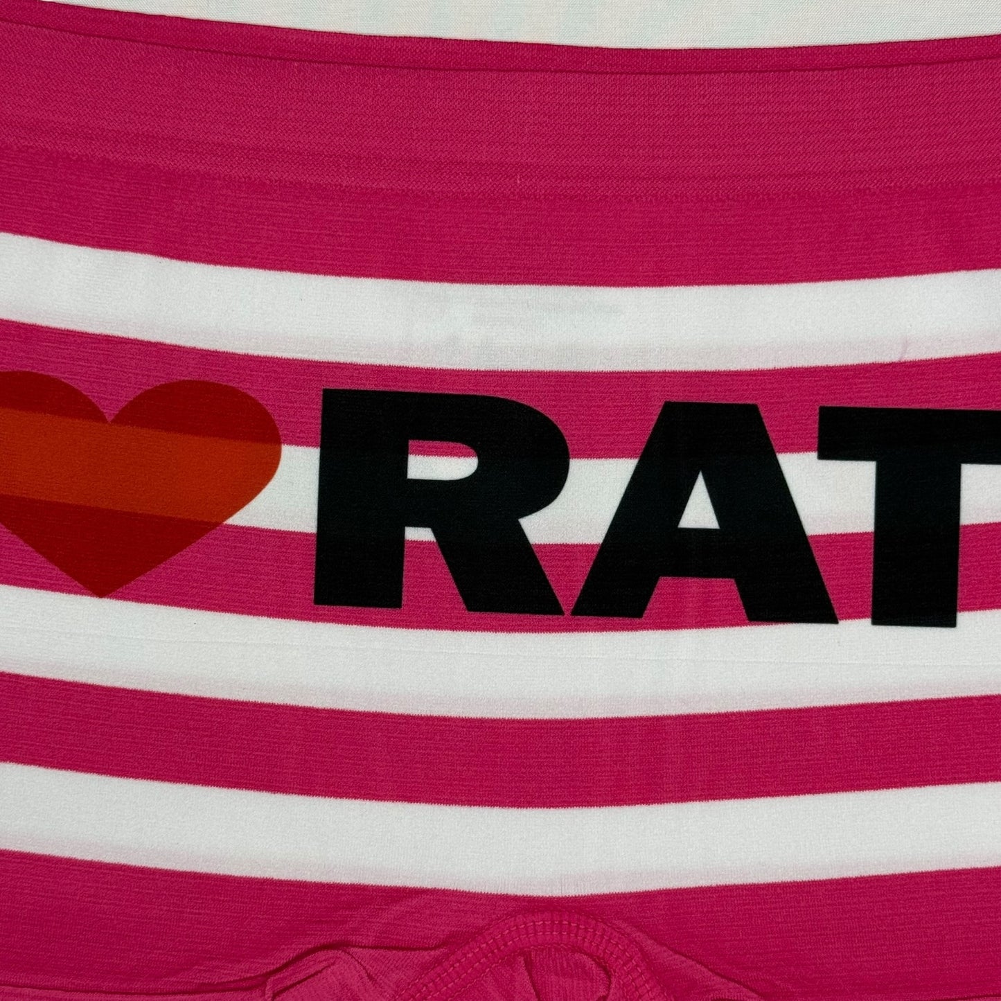 I LOVE RATS DARK PINK BOYSHORT UNDIES - XL