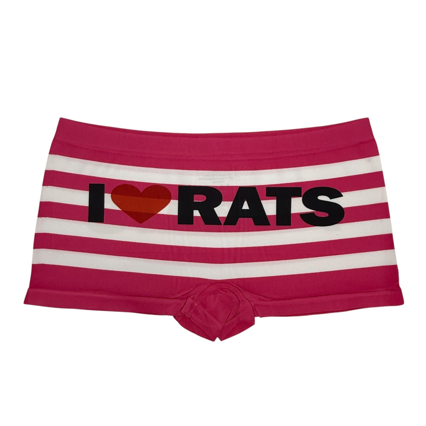 I LOVE RATS DARK PINK BOYSHORT UNDIES - XL
