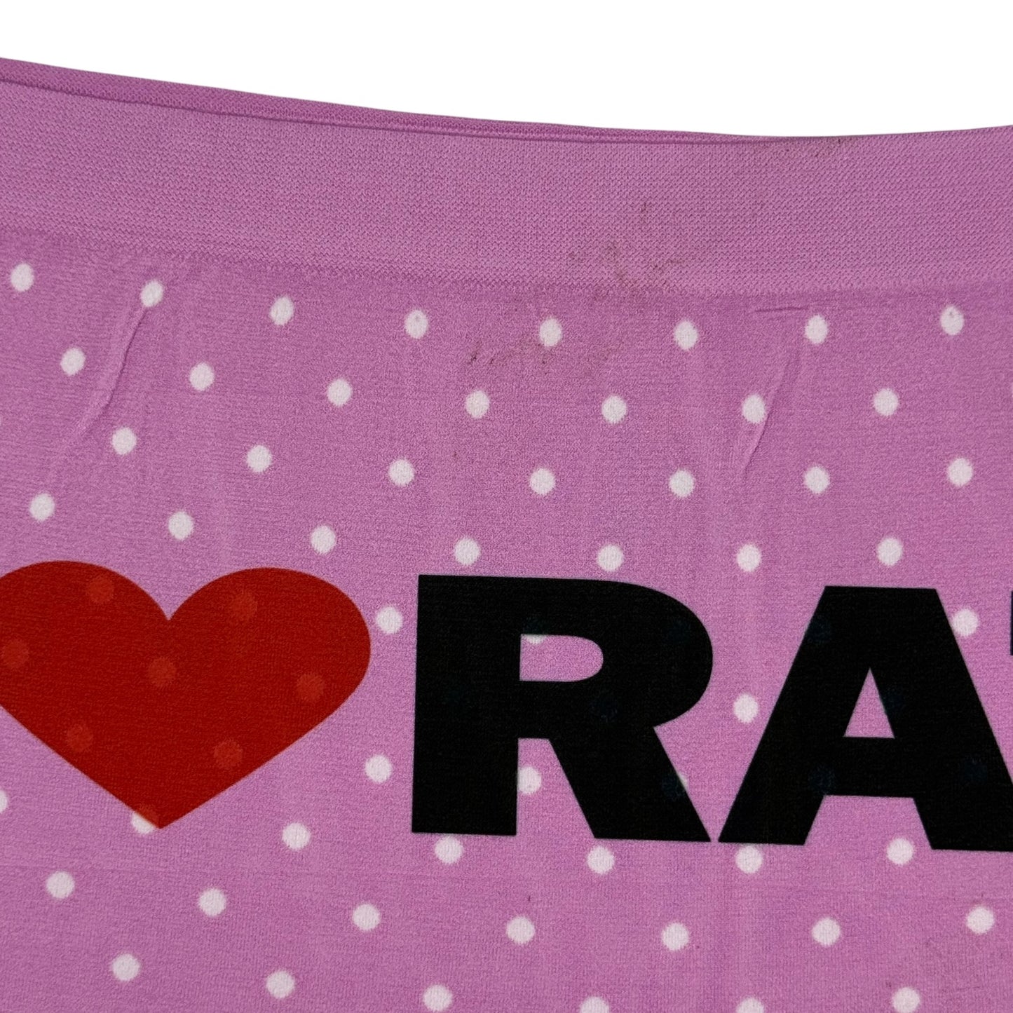 I LOVE RATS PINK POLKA DOT BOYSHORT UNDIES - XL