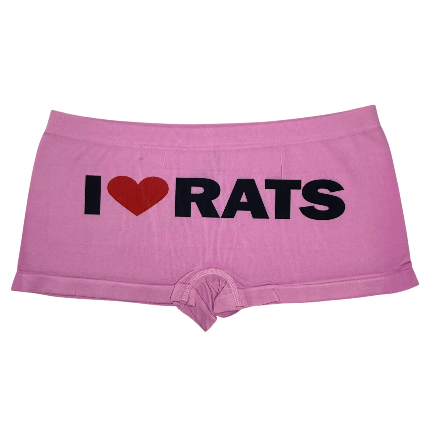 I LOVE RATS PINK BOYSHORT UNDIES - XL