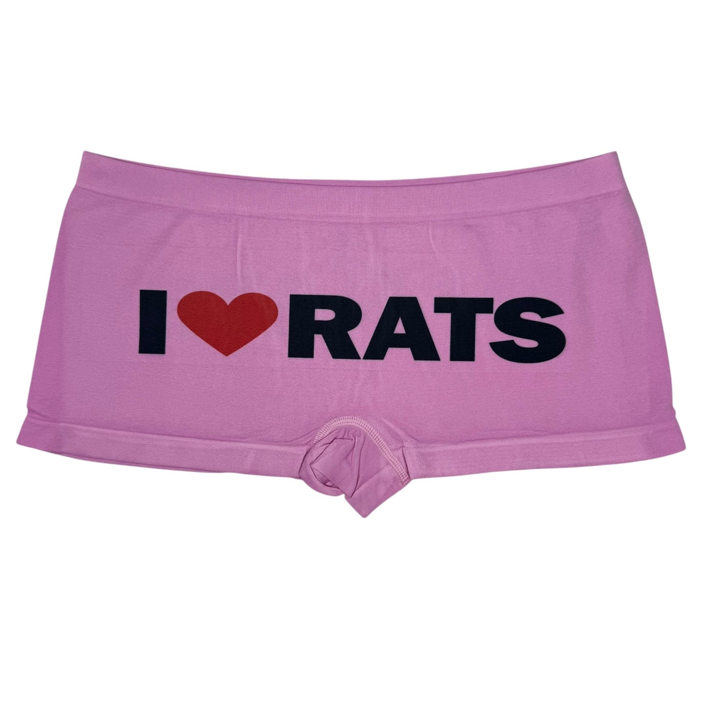 I LOVE RATS PINK BOYSHORT UNDIES - XL