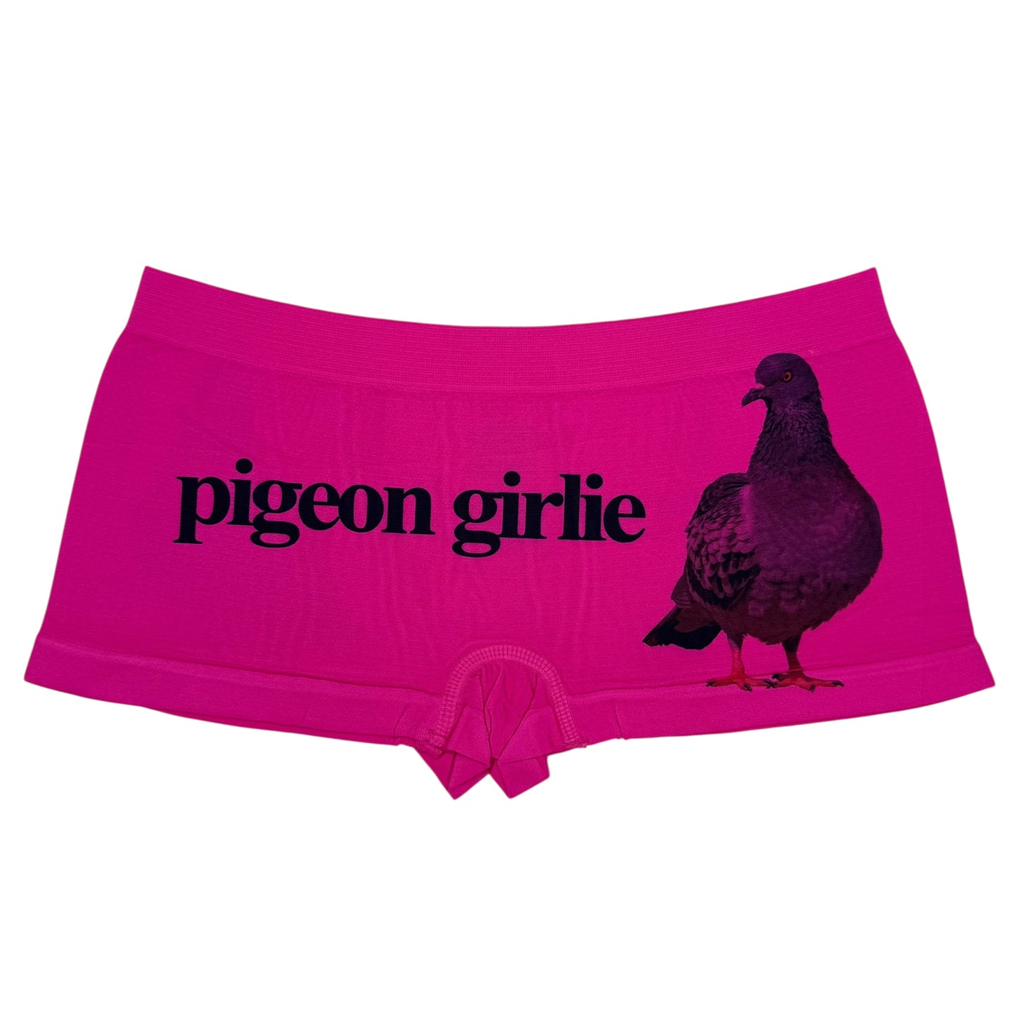 PIGEON GIRLIE DARK PINK BOYSHORT UNDIES - M