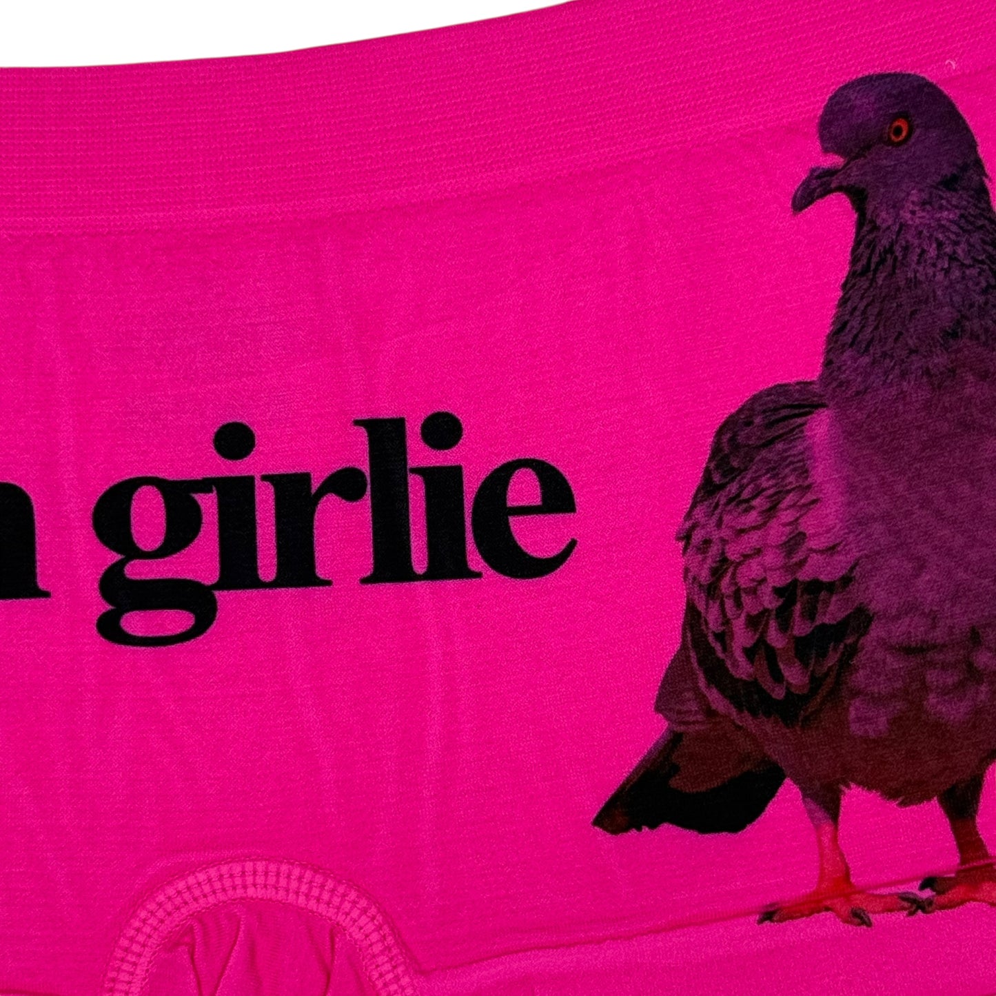 PIGEON GIRLIE DARK PINK BOYSHORT UNDIES - M