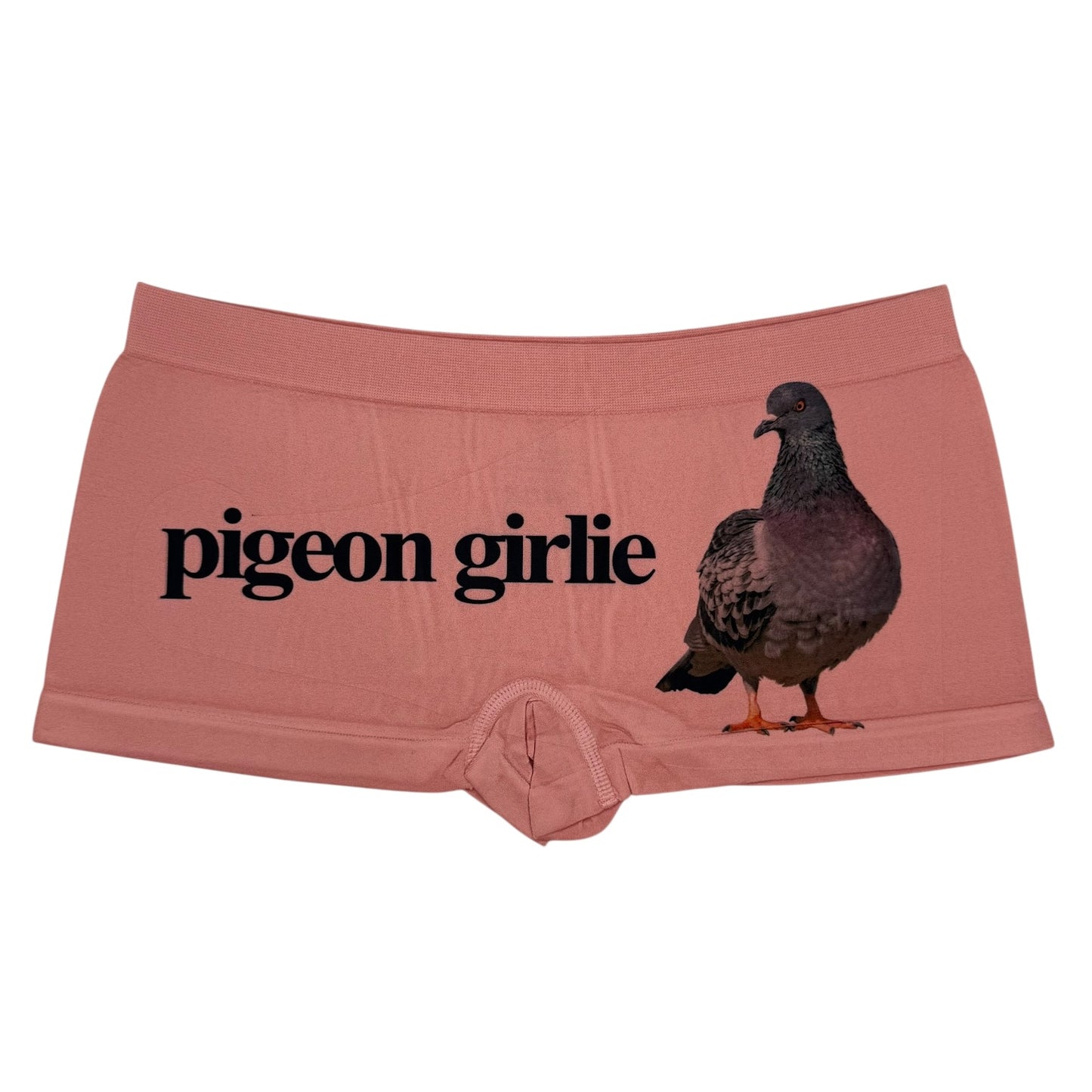 PIGEON GIRLIE CORAL BOYSHORT UNDIES SAMPLE - M