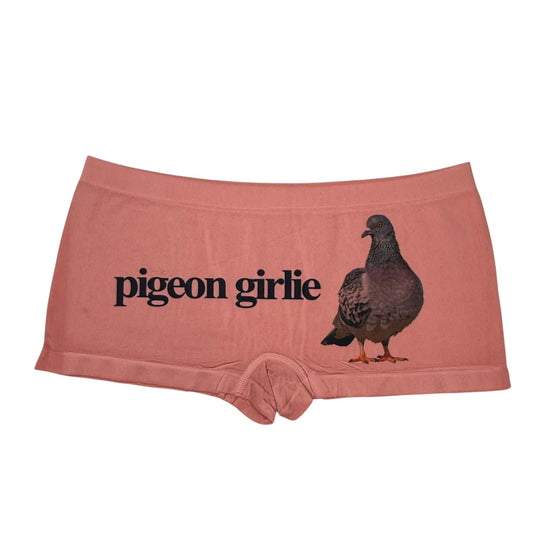PIGEON GIRLIE CORAL BOYSHORT UNDIES - XL