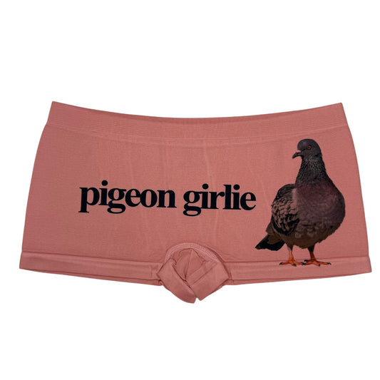 PIGEON GIRLIE CORAL BOYSHORT UNDIES - M
