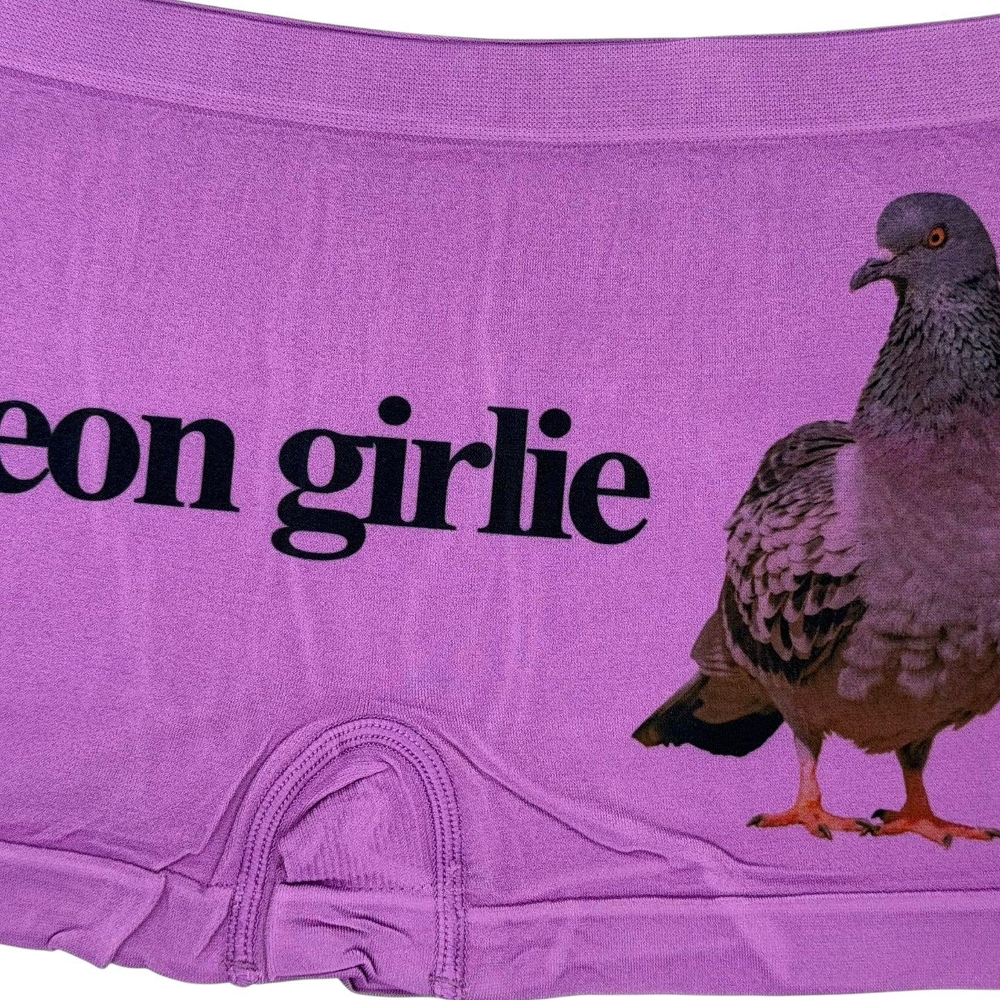 PIGEON GIRLIE PURPLE BOYSHORT UNDIES - S