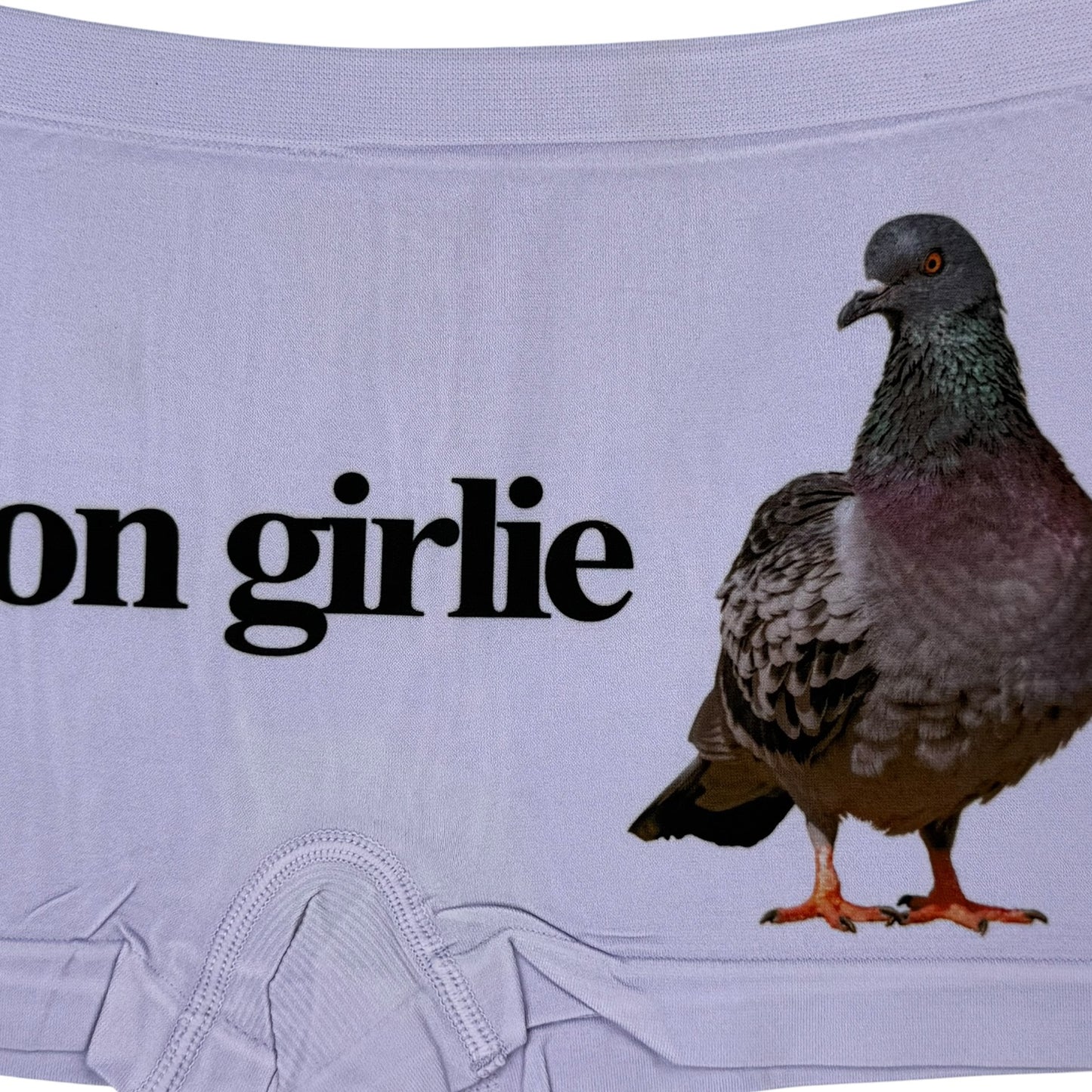 PIGEON GIRLIE LILAC BOYSHORT UNDIES - S