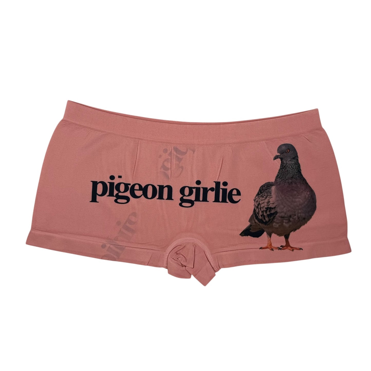 PIGEON GIRLIE CORAL BOYSHORT UNDIES SAMPLE - L