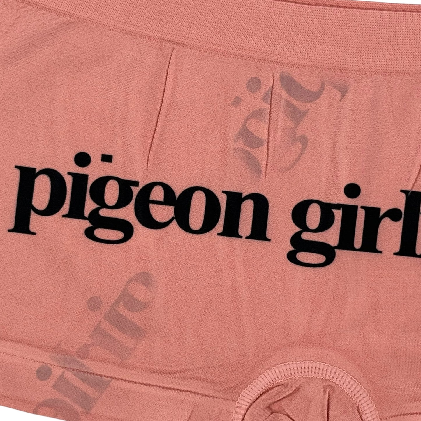 PIGEON GIRLIE CORAL BOYSHORT UNDIES SAMPLE - L