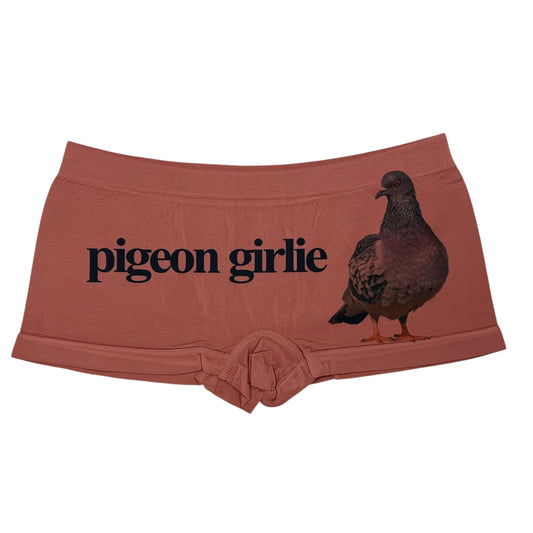 PIGEON GIRLIE CORAL BOYSHORT UNDIES - M