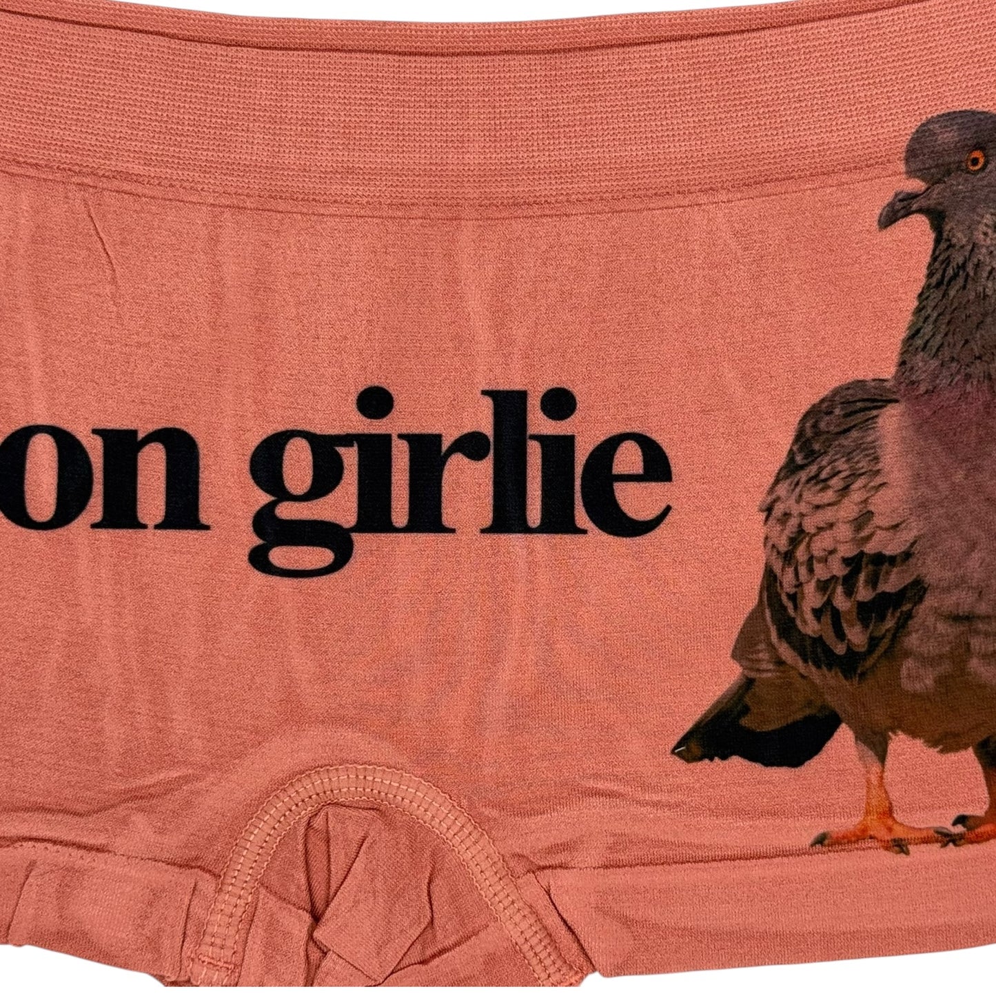 PIGEON GIRLIE CORAL BOYSHORT UNDIES - M