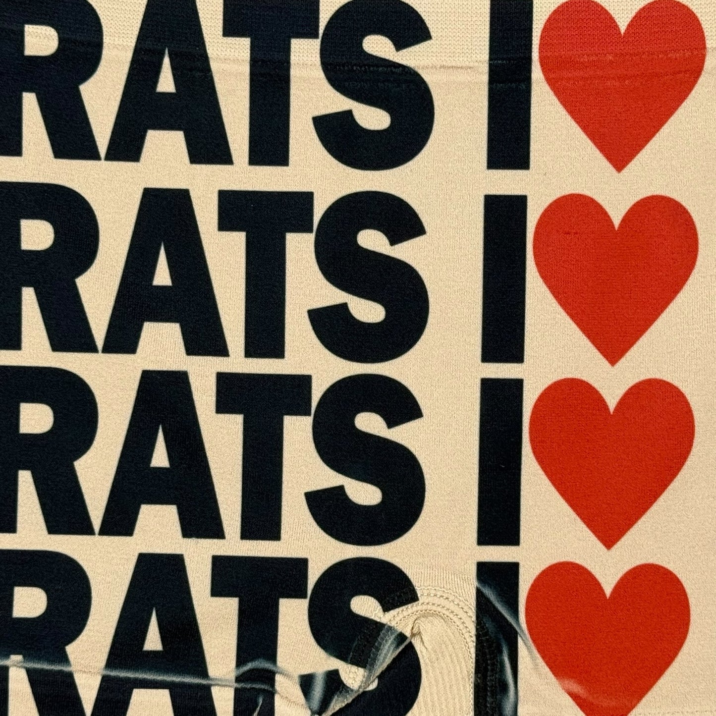I LOVE RATS NUDE BOYSHORT UNDIES