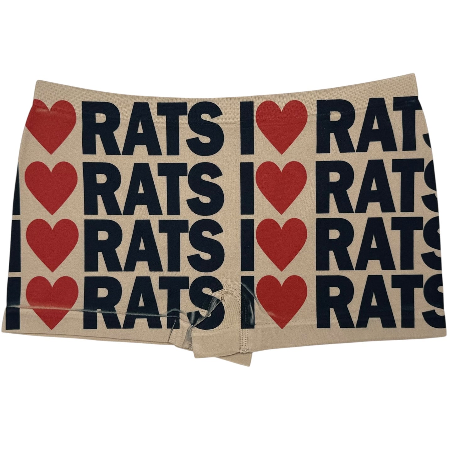 I LOVE RATS NUDE BOYSHORT UNDIES