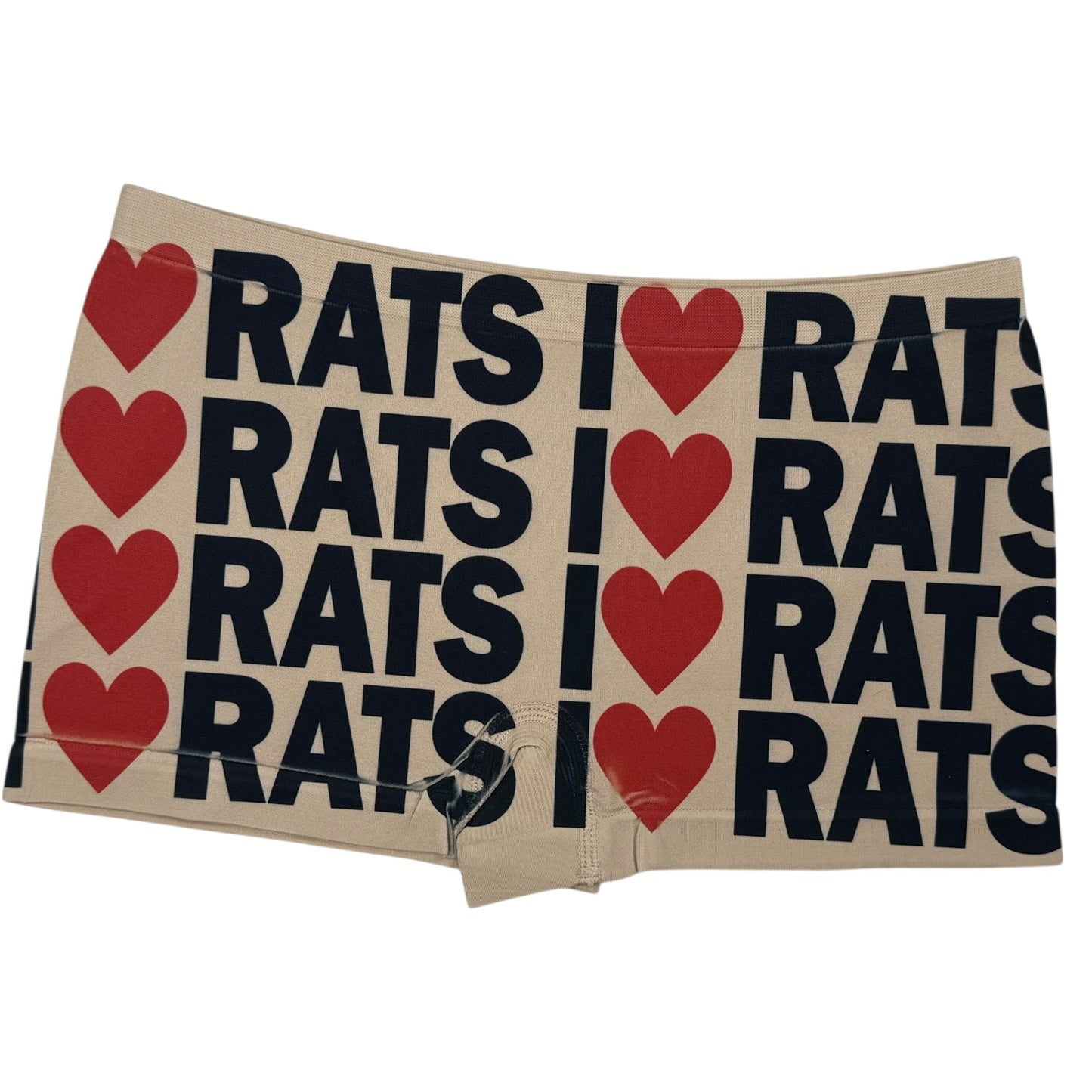 I LOVE RATS NUDE BOYSHORT UNDIES