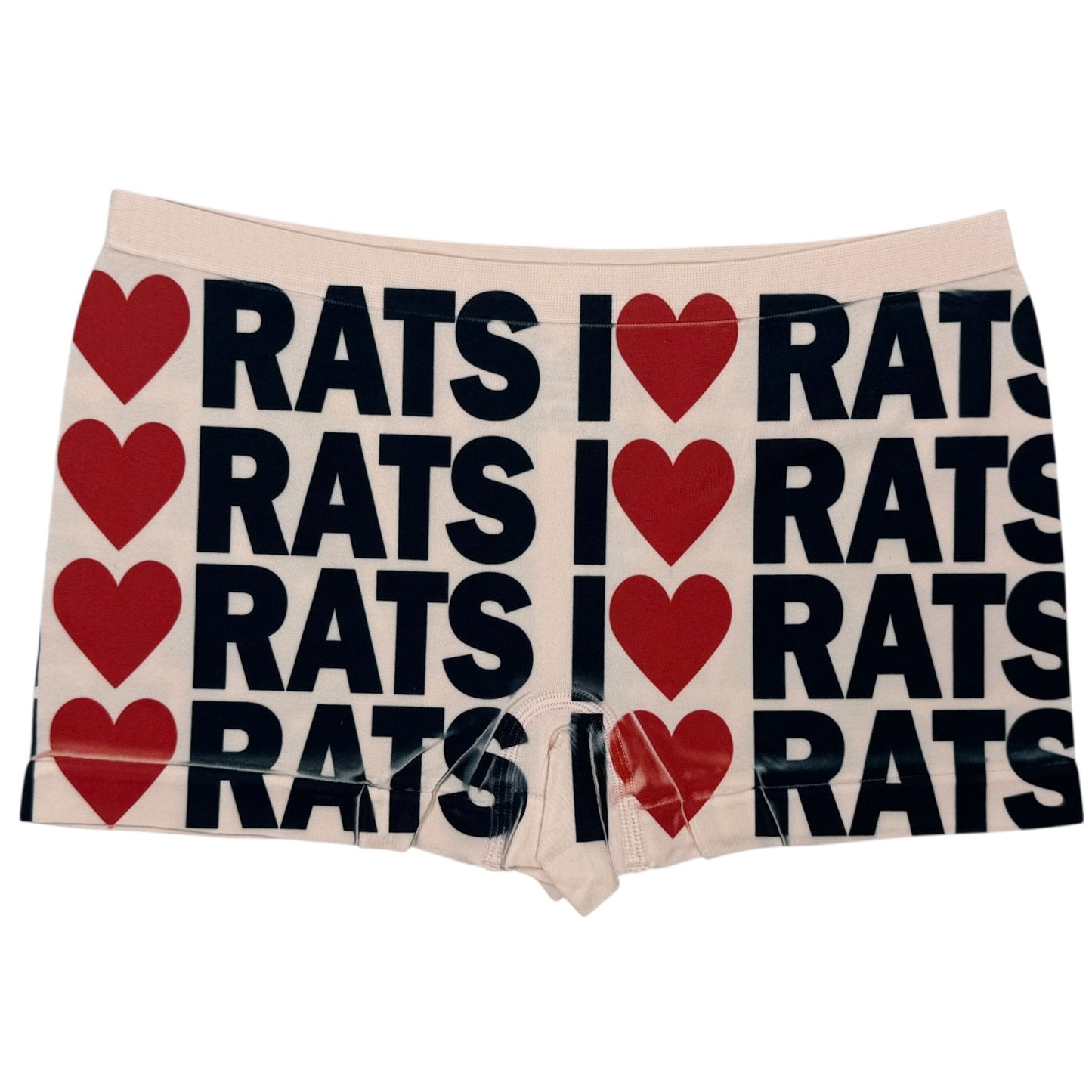 I LOVE RATS PEACH BOYSHORT UNDIES - S