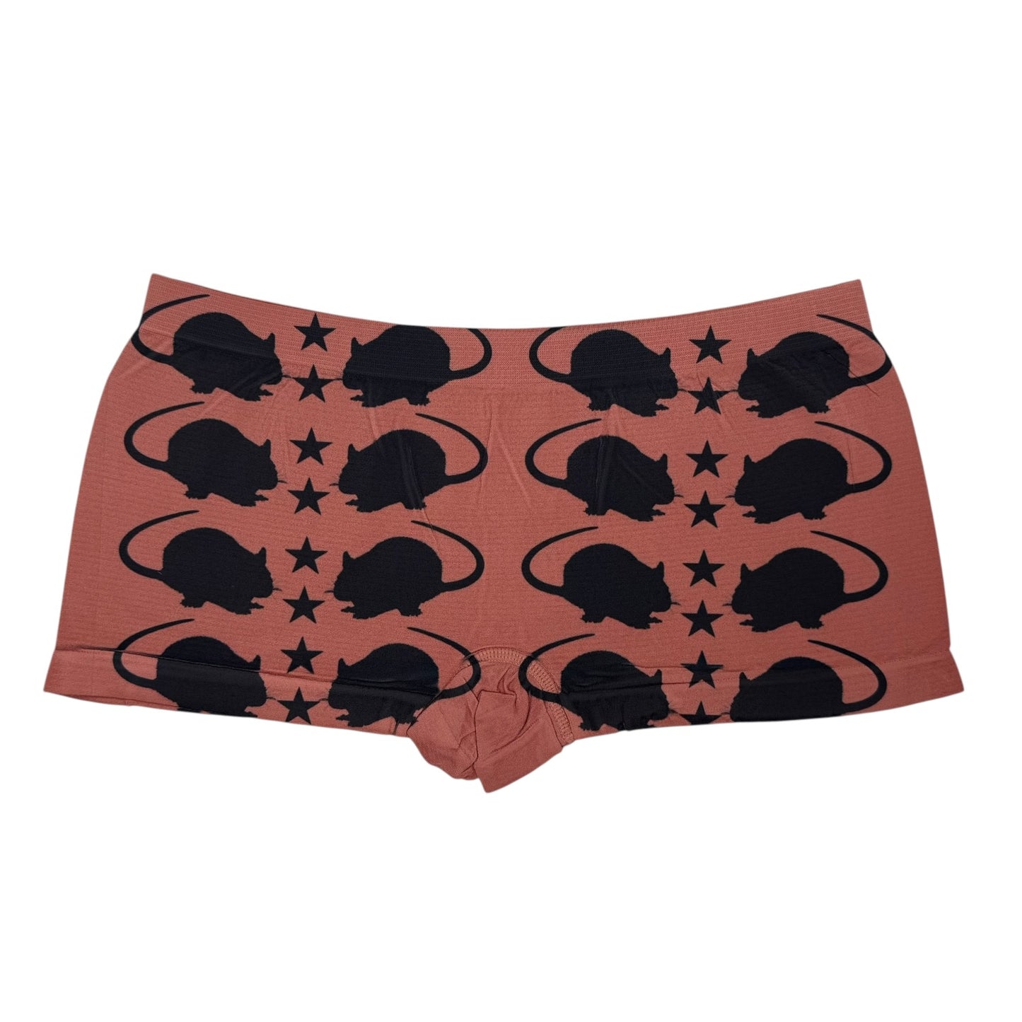 PUNK RAT CORAL BOYSHORT UNDIES - L