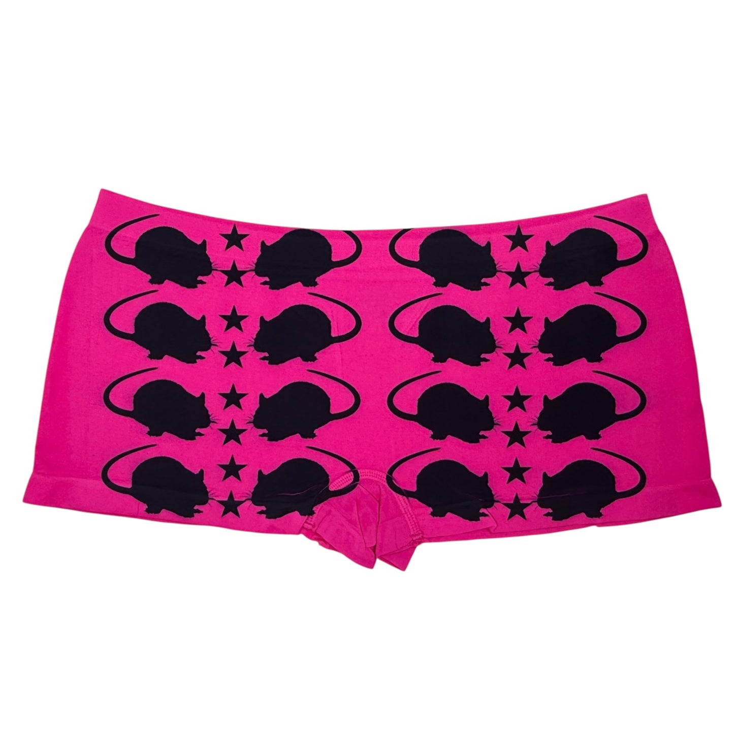PUNK RAT DARK PINK BOYSHORT UNDIES - XL