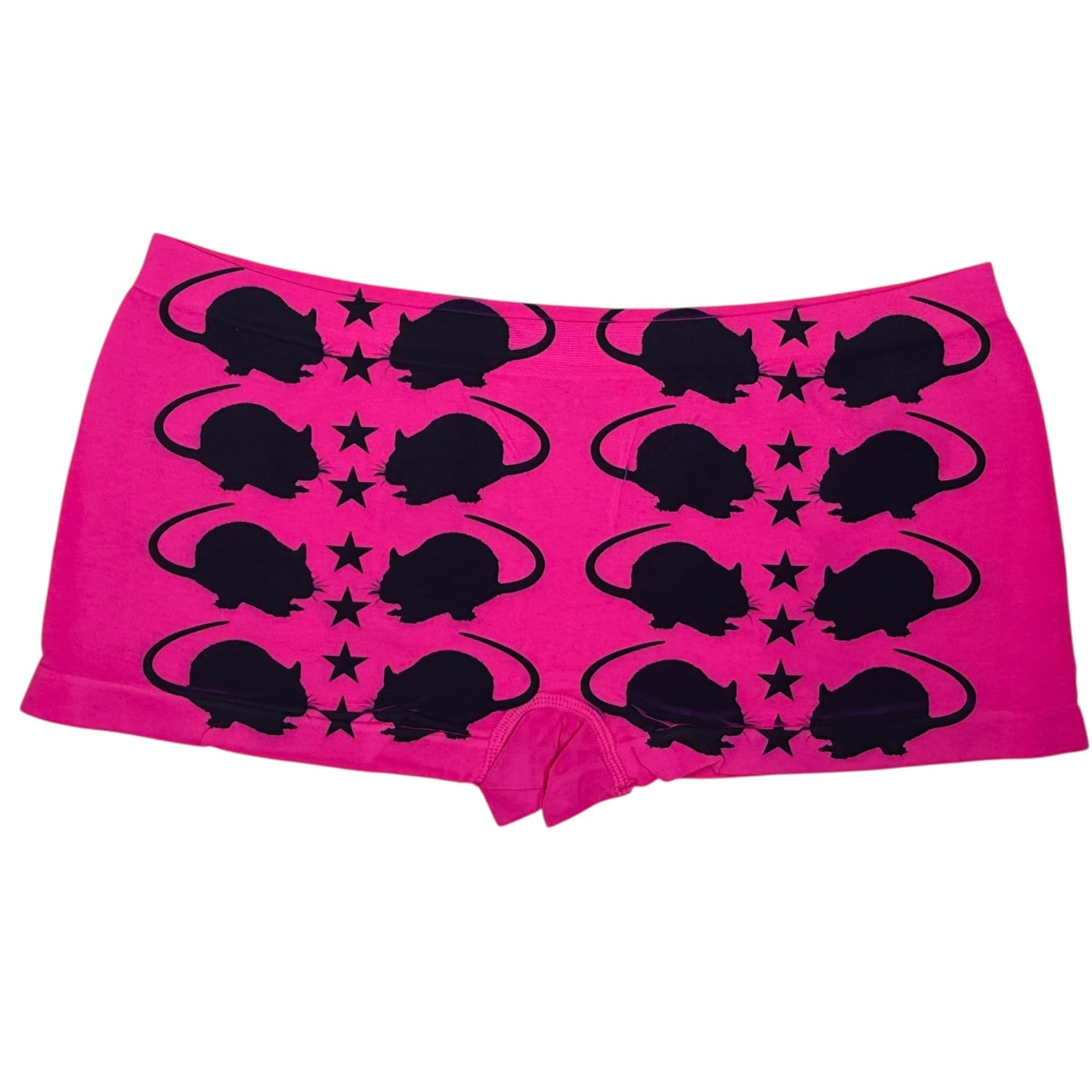 PUNK RAT DARK PINK BOYSHORT UNDIES - XL