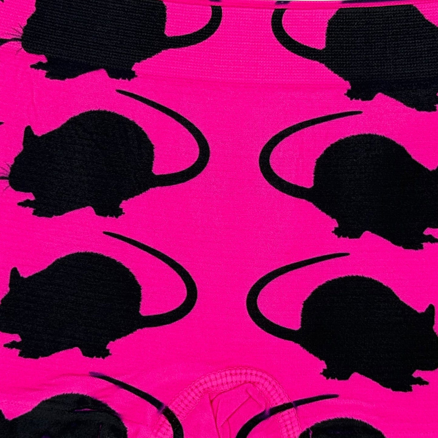 PUNK RAT DARK PINK BOYSHORT UNDIES - M