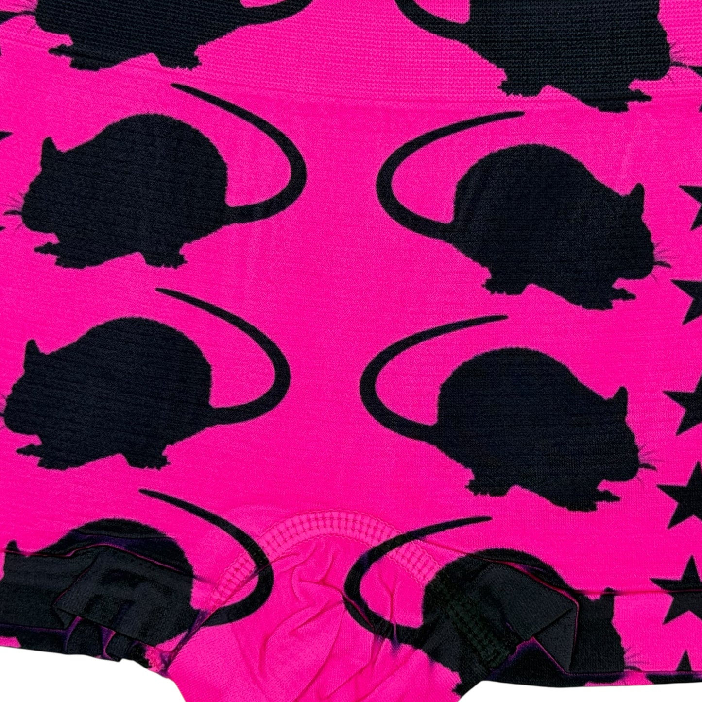PUNK RAT DARK PINK BOYSHORT UNDIES - M