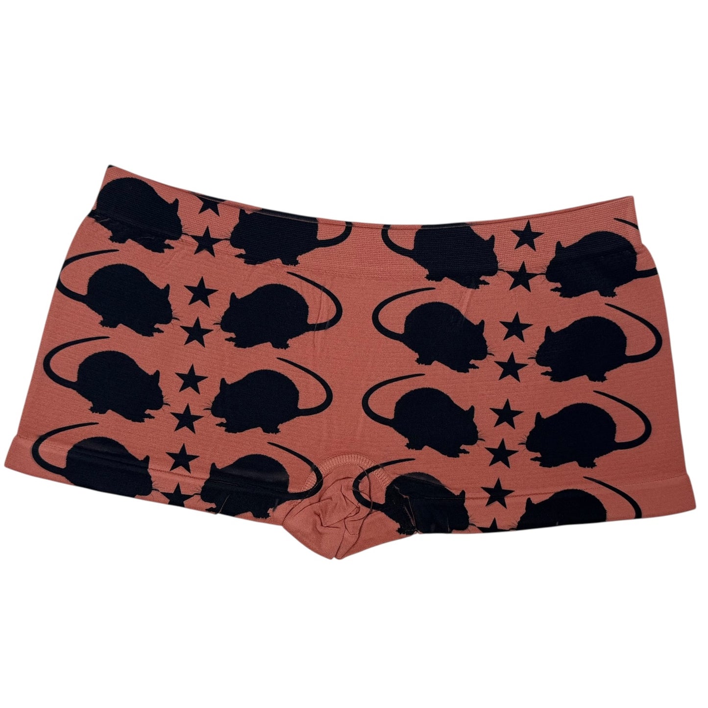 PUNK RAT CORAL BOYSHORT UNDIES - M