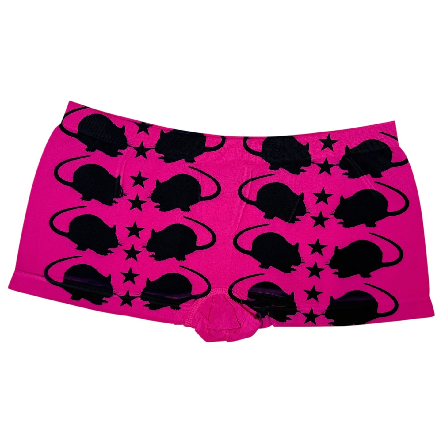PUNK RAT DARK PINK BOYSHORT UNDIES - L