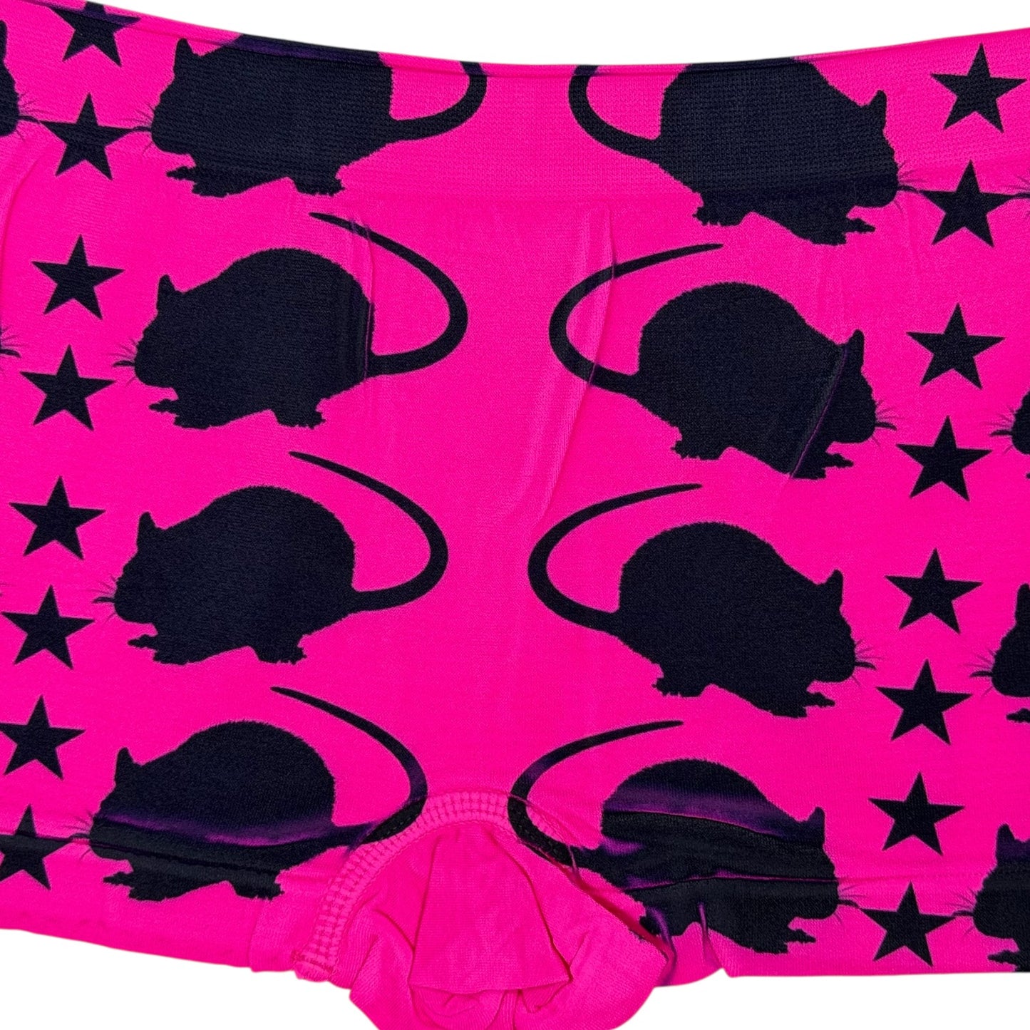 PUNK RAT DARK PINK BOYSHORT UNDIES - L