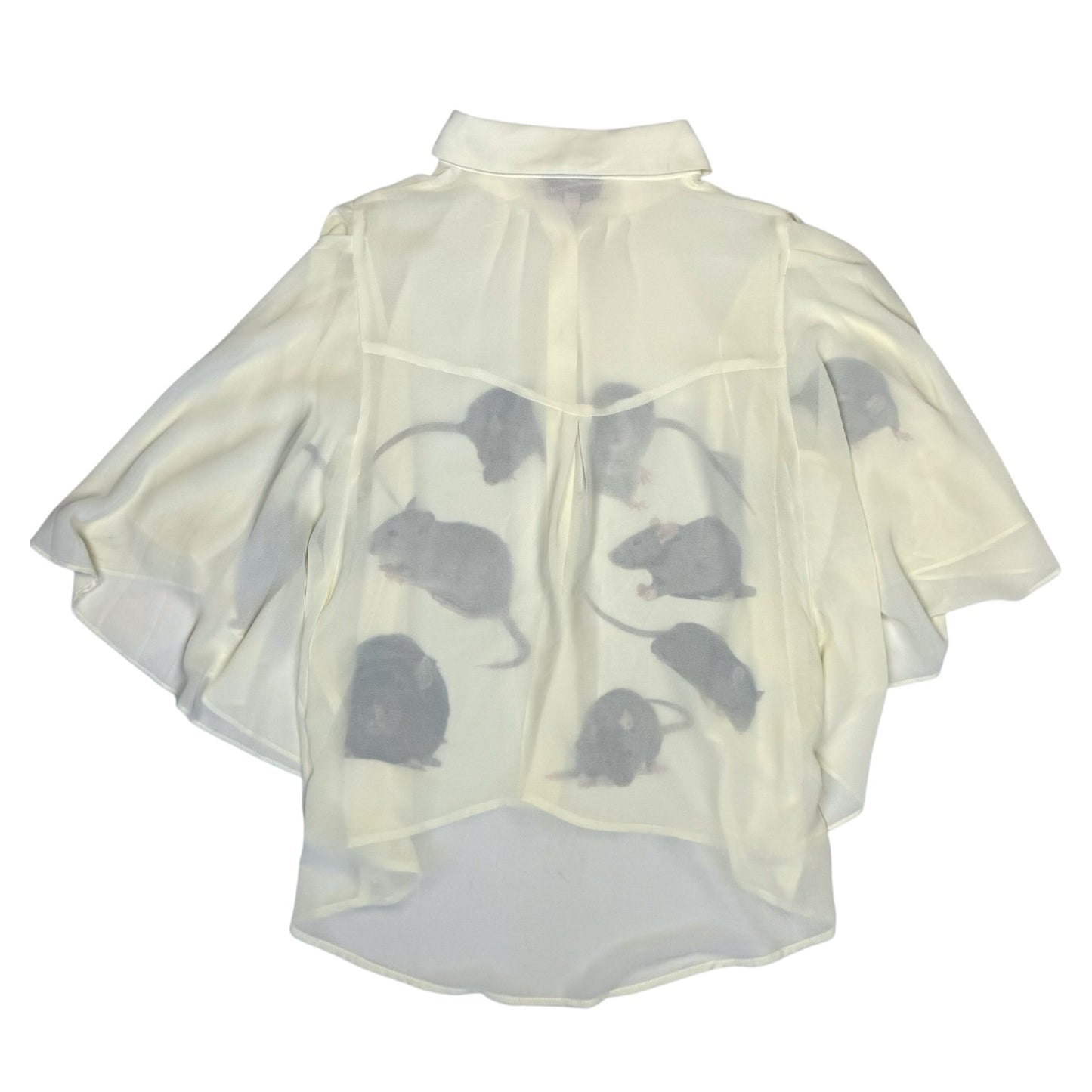 RATS EVERYWHERE BATWING BLOUSE - L