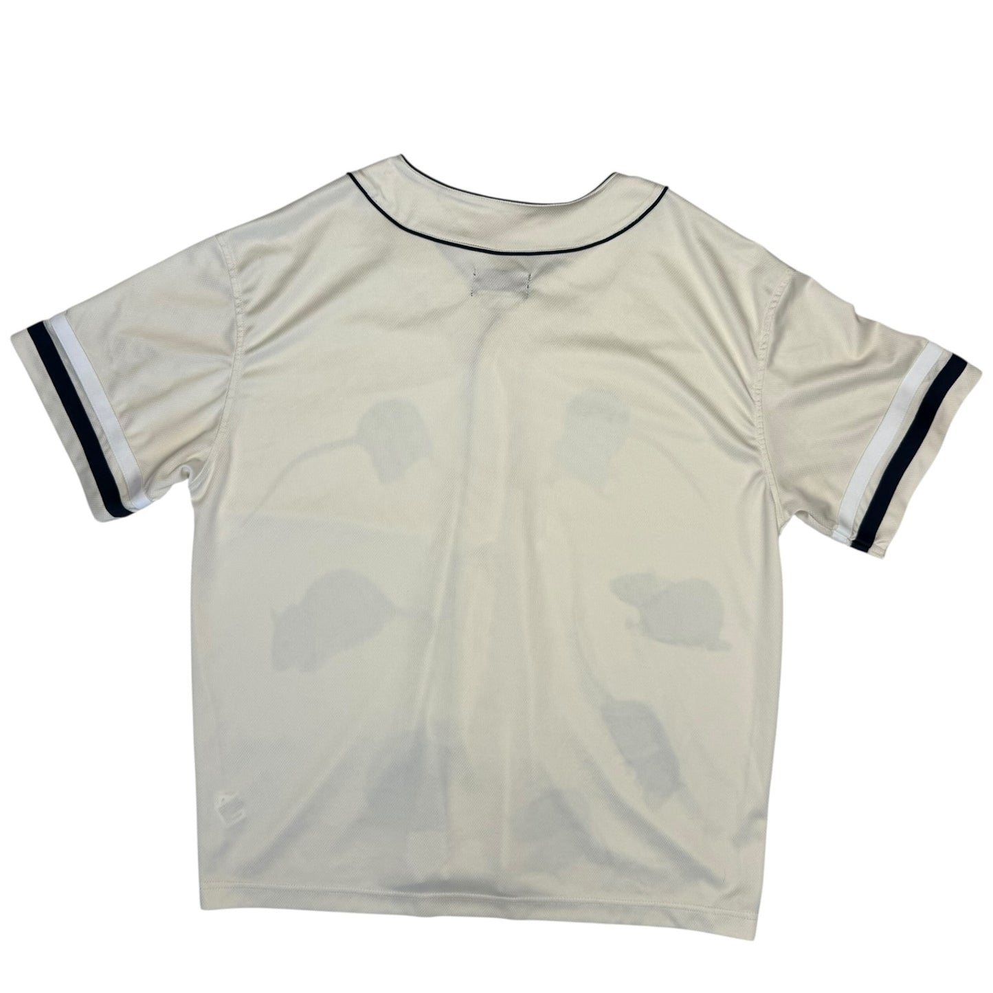 BASEBALL RAT WHITE BUTTON UP - MENS L