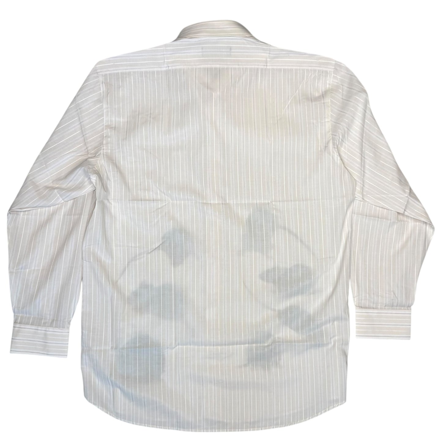 SUPER COOL RAT STRIPED WHITE BUTTON UP -  MENS M