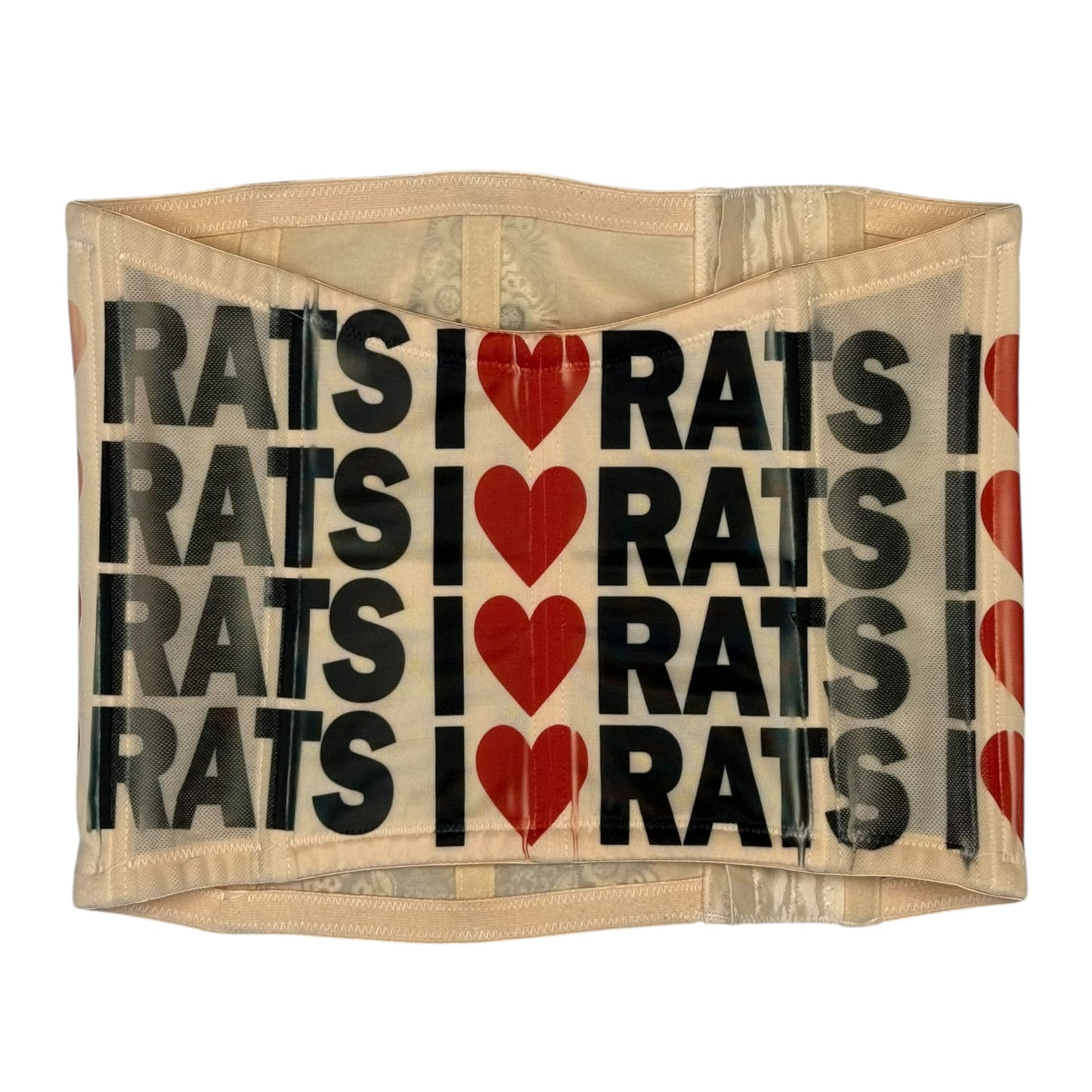 I LOVE RATS STOMACH CORSET - S