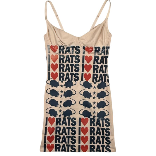 PUNK RAT SNATCHED TAN DRESS - 36C