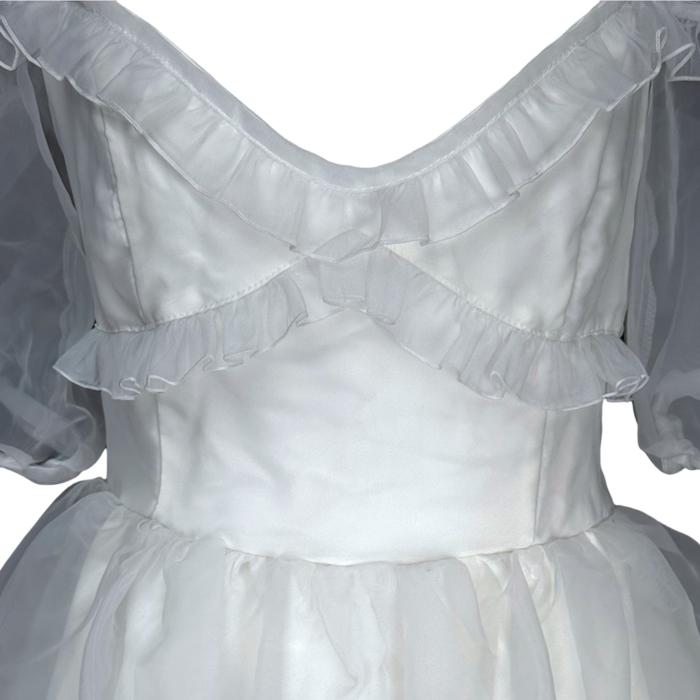 RAT LINE UP PUFF DRESS - S/M