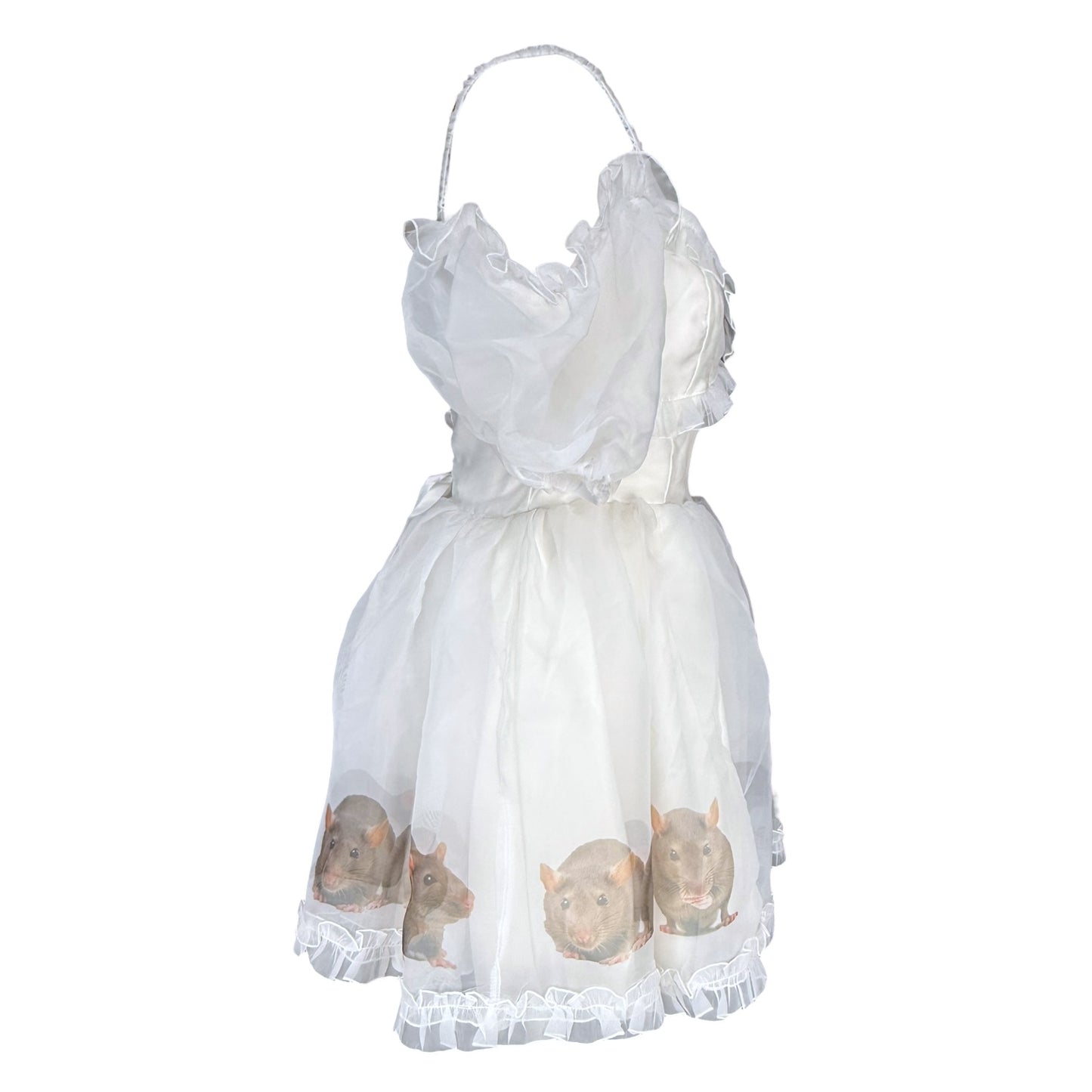 RAT LINE UP PUFF DRESS - S/M
