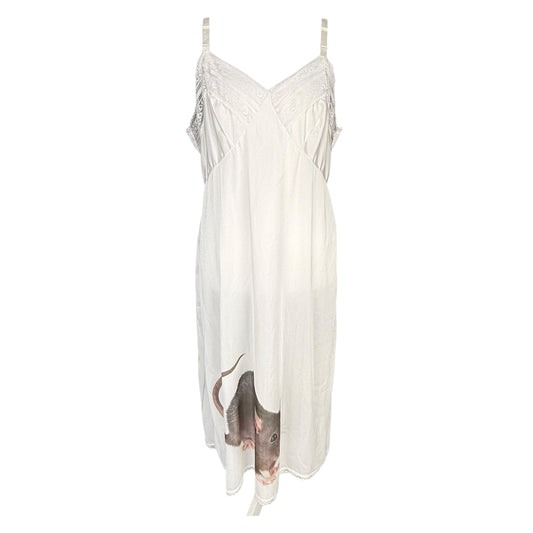 BIG RAT WHITE LACE DRESS - L