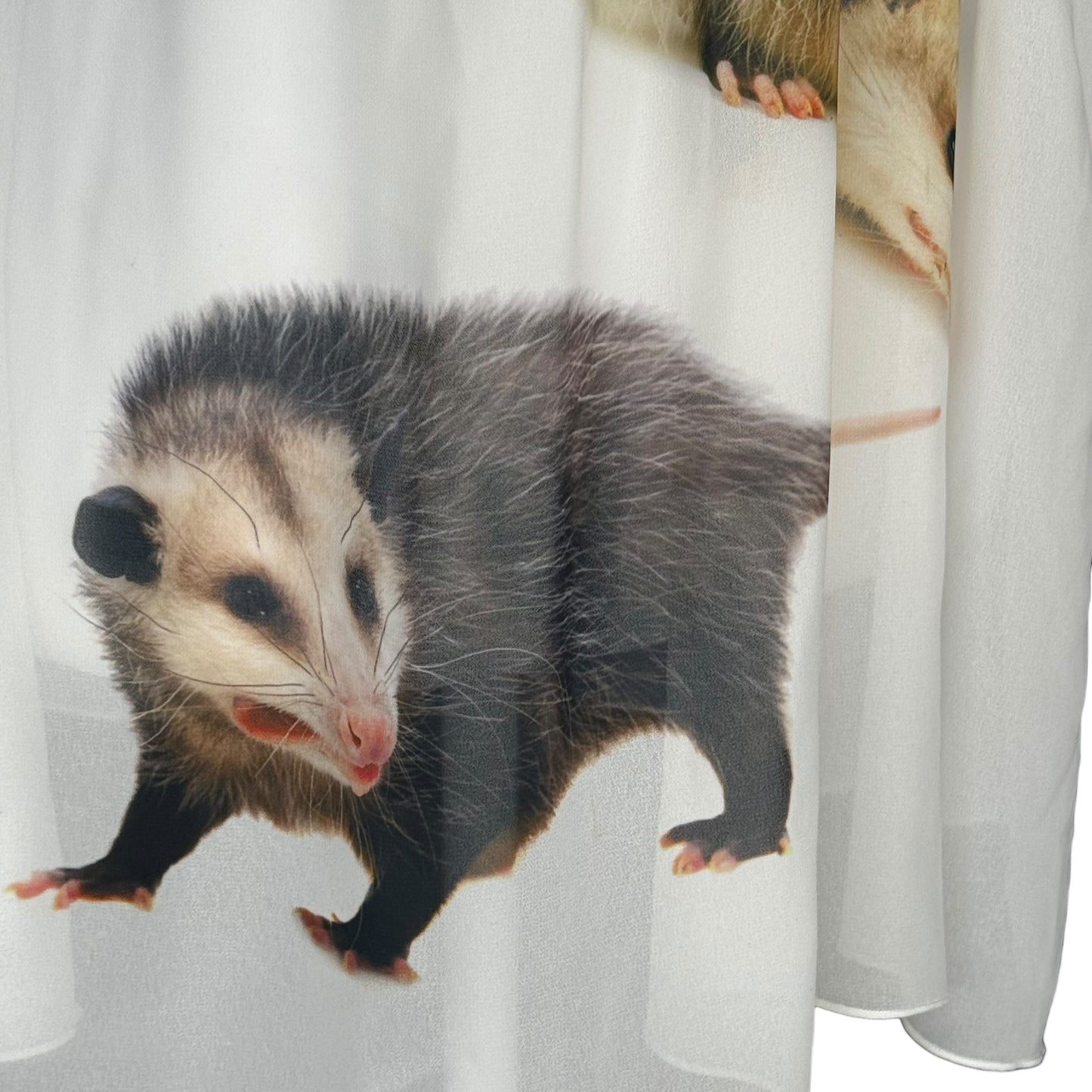 OPOSSUM FRIENDS BABYDOLL WHITE TANK - M
