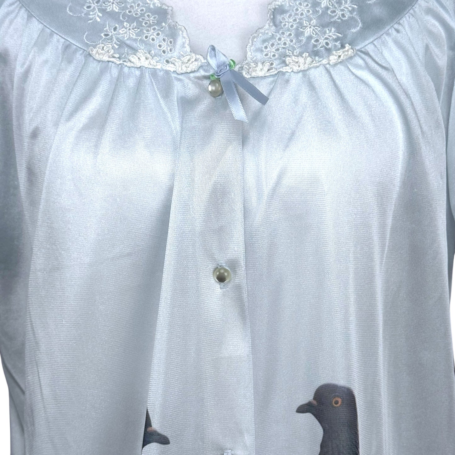 BLUE PIGEON ROSETTE NIGHTIE TOP - M