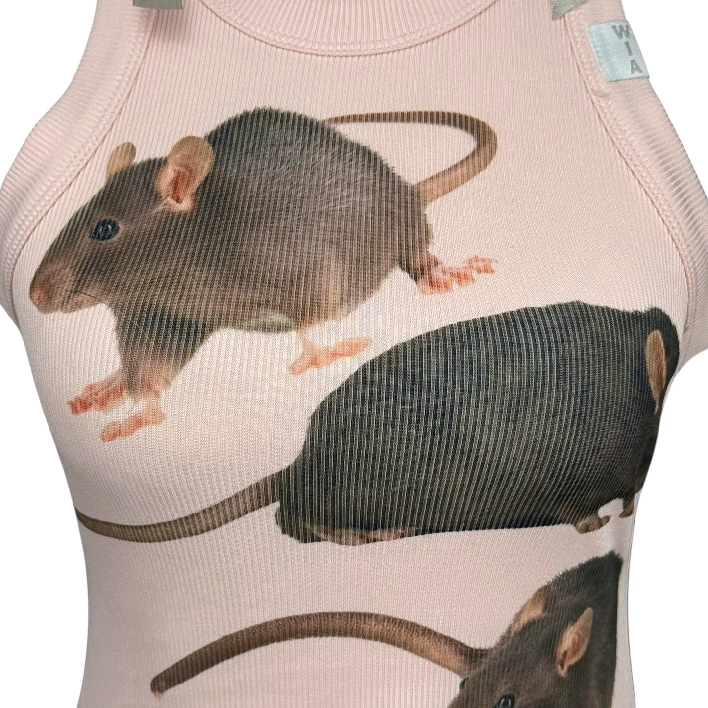 RAT FRIENDS PINK BOW TANK - S