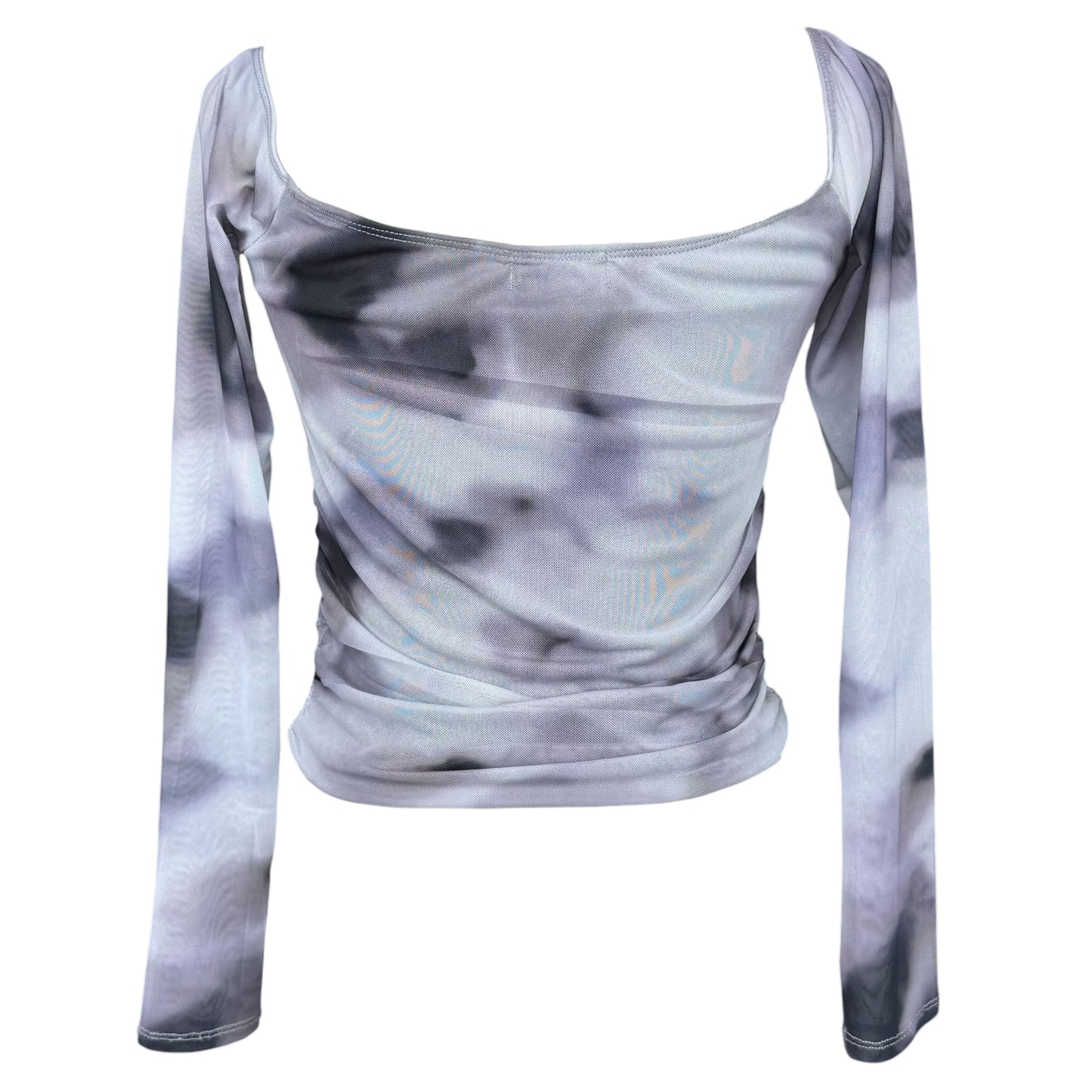PIGEON GRAY MESH LONG SLEEVE - M