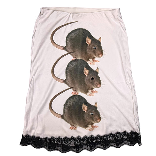 RAT 3 WHITE SKIRT - 2X