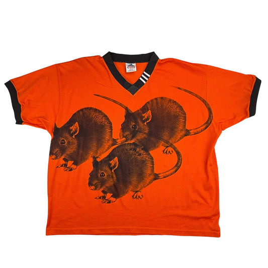 BLACK RAT ORANGE TEE - MENS XL