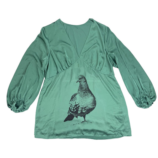 PIGEON SEAGREEN SAMPLE DRESS - 2X